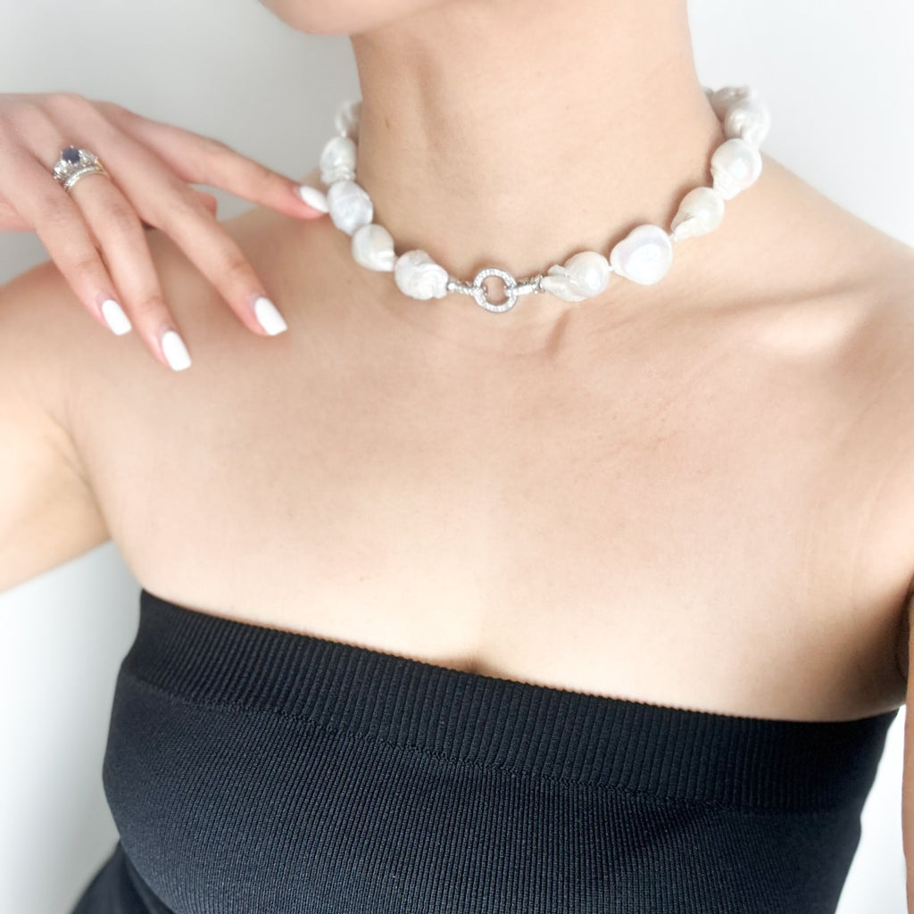 Ara Dainty Baroque Pearl Choker